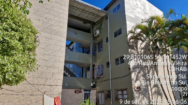 Apartamento em Sapucaia do Sul, Cohab, Br116 Km 21, N. Sn, Apto 104, Bl 48 Lt 4 Qd 3 St 04g78, RS. Área: 33.66m2