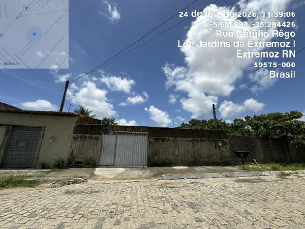 Casa em Extremoz, Moinho, Rua Rio Guajiru (Antiga Rua Projetada), N. Sn, Lt 103 Qd 04, RN. Área: 63.13m2