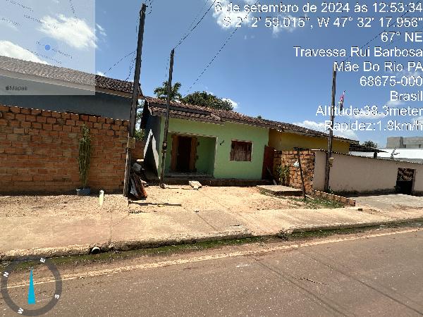 Casa em Mãe do Rio, Bairro Bom Jesus, Rua Antonio Saraiva Rabelo, N. 482, PrÓX. À R. AbrÃO Soares Silva, PA. Área: 59.85m2