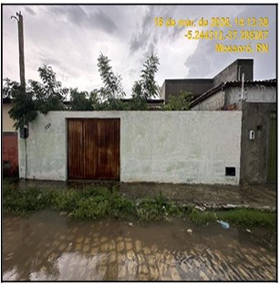 Casa em Mossoró, Itapetinga, Avenida Mossoro, N. 550, Qd17 Lt214, RN. Área: 58.6m2