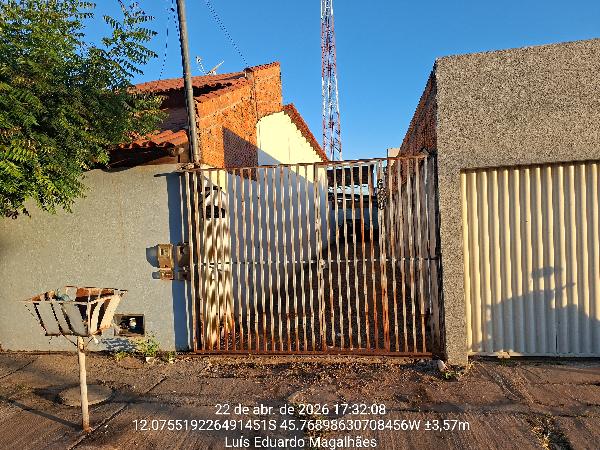 Casa em Luís Eduardo Magalhães, Jardim Das Acacias, Rua Do Inga, N. Sn, Casa 03 Lote 06 Quadra 115, BA. Área: 60m2