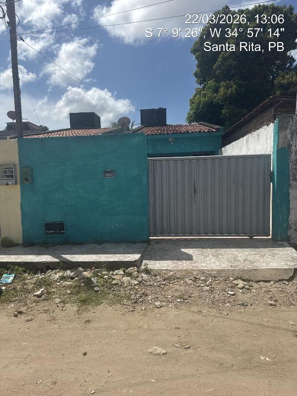 Casa em Santa Rita, Tibiri Ii, Rua Rodolfo B. Da Silva, N. 212b, Lt 45a Qd 01, PB. Área: 63.93m2