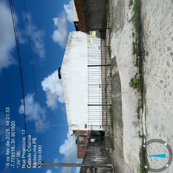 Casa em Itapissuma, Cid Ind Itapissuma, Rua Baianopolis, N. Sn, Lt 13 Qd C Plano B Cs 02, PE. Área: 59.09m2