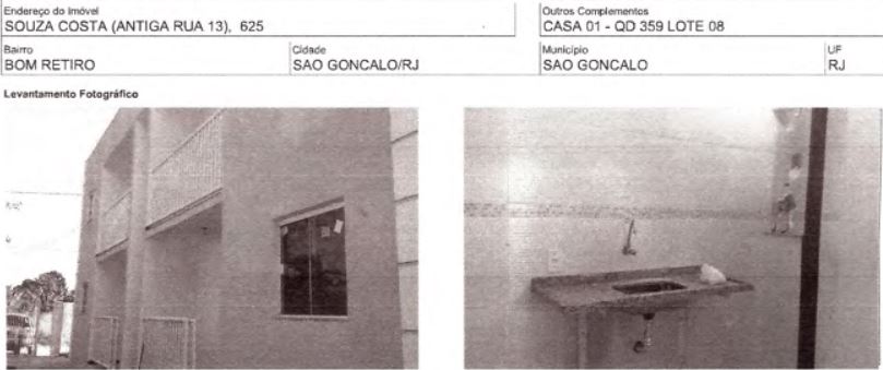 Casa em São Gonçalo, Bom Retiro, Rua Souza Costa, N. 625, Cs 01, RJ. Área: 55.96m2