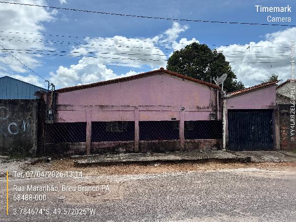 Casa em Breu Branco, Centro, Rua Maranhao, N. 155,, PA. Área: 82m2