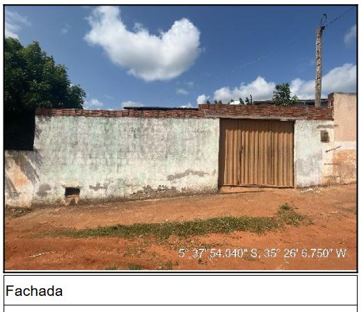 Casa em Ceará-Mirim, Novos Tempos, Avenida Casa Grande, N. 106, Lt 36, Qd 20, RN. Área: 50.79m2