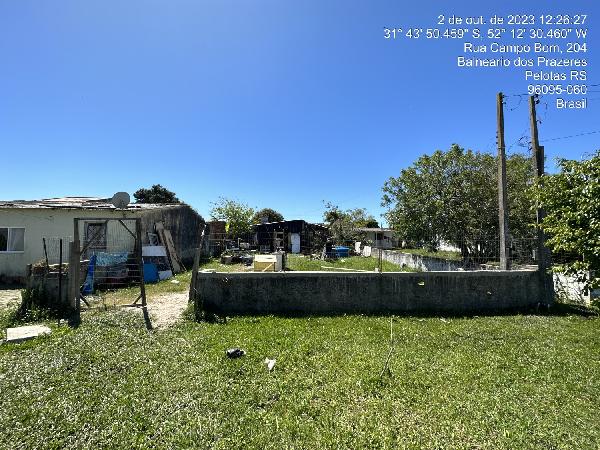 Casa em Pelotas, Laranjal, Rua Campo Bom, N. 192, Apto 0, Lote 22,  Quadra 28, RS. Área: 62.66m2