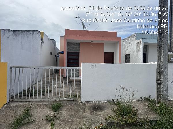 Casa em Itabaiana, Alto Alegre, Rua Dr. JosÉ Gabriel, N. 21, Casa 21 Lote 04, PB. Área: 64.29m2