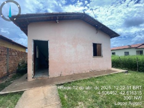Casa em Lagoa Alegre, Centro, Rua Projetada 01, N. 100, Lt 05 Qd 50 Setor 02 Bl A, PI. Área: 55.25m2