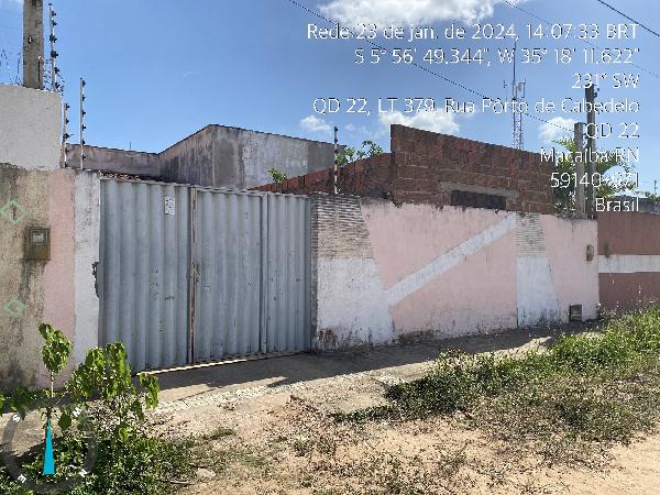 Casa em Macaíba, Bela Macaiba, Rua Porto De Recife, N. 41, Lt 302 Qd 18, RN. Área: 78.33m2