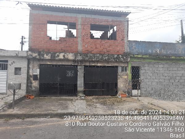 Casa em São Vicente, Parque Das Bandeiras, Rua Dr Gustavo Cordeiro Galvao Filho, N. 965, Pt Lt 19, Qd 57, SP. Área: 72.07m2