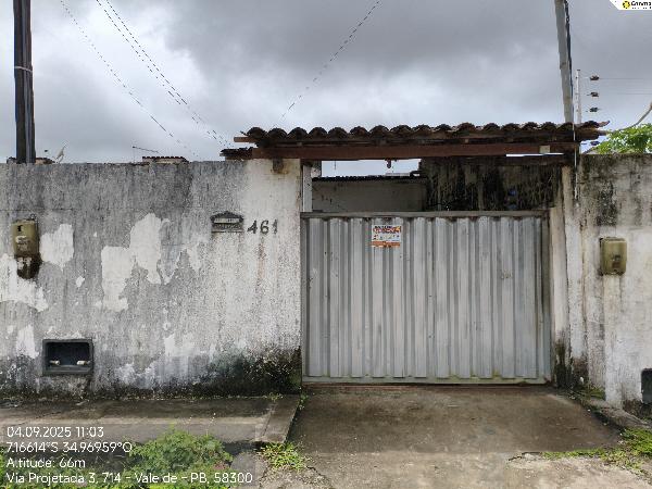 Casa em Santa Rita, Vale De Santa Rita, Rua Projetada, N. 461, Lt A-29 Qd 04, PB. Área: 62m2