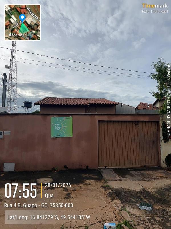Casa em Guapó, Lot Cidade De Guapo, Rua 04-B, N. Sn, Lt 08 Qd 62, GO. Área: 69.79m2
