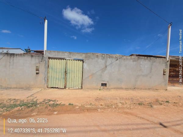 Casa em Seabra, Boa Vista, Rua F, N. 62, Lt 06 Qd F, BA. Área: 41.7m2