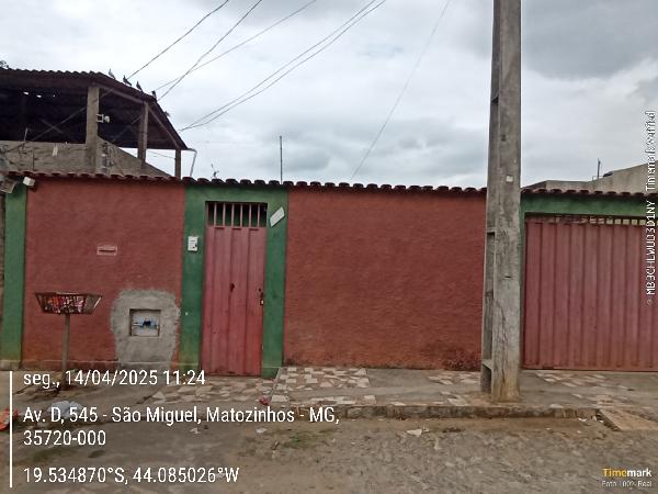 Casa em Matozinhos, Bairro São Miguel, Rua General Orlando Torres, N. 540, Lt 06 Qd C, MG. Área: 32.46m2