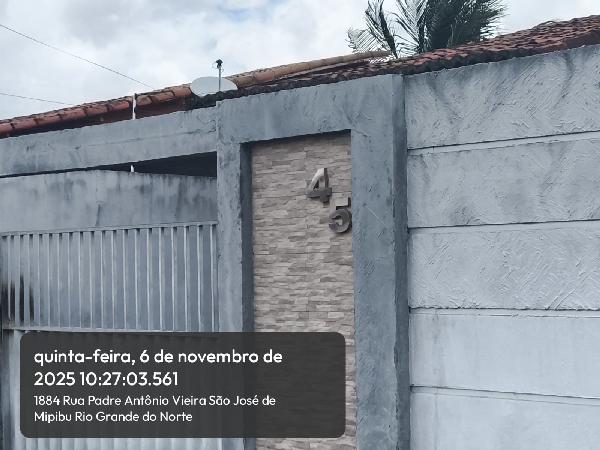 Casa em São José de Mipibu, Taborda, Rua Jose Saramago, N. 45, Cs 45, Lt 1650, Qd L,, RN. Área: 72.32m2