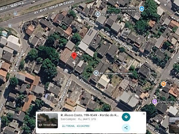 Casa em São Gonçalo, Porto Do Rosa, Rua Alvaro Costa, N. 554, Casa 01, RJ. Área: 85.42m2