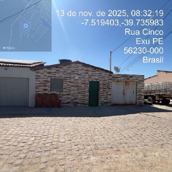 Casa em Exu, Wilson M Saraiva, Rua Cantarino, N. 24,, PE. Área: 100.05m2