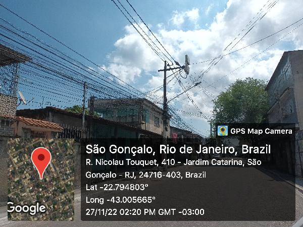 Casa em São Gonçalo, Jardim Catarina, R Nicolau Touquet, N. 395, 01,, RJ. Área: 33.93m2