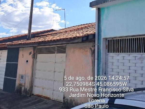 Casa em Lorena, Jardim Novo Horizonte, Rua Mestre Francisco Silva, N. 493, Lt 28 Qd C3, SP. Área: 62.49m2