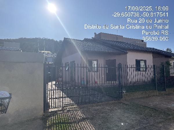 Casa em Parobé, Fazenda Pires, Rua 19 De Julho, N. 100, Lt 06 Qd E, RS. Área: 48.45m2