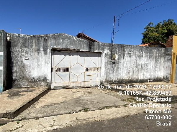 Casa em Timon, Centro Operario, Rua Projetada, N. Sn, Qd 49 A  Lt 14, MA. Área: 38.67m2
