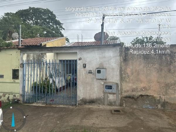 Casa em Ladário, Santo Antonio, Rua Juscelino Kubitschek, N. 996, Lt40, MS. Área: 63.38m2