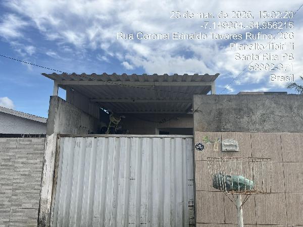 Casa em Santa Rita, Lot Jardim Europa I, Rua Coronel Ednaldo Rufino, N. 261b, Qd 11b Lt 40b, PB. Área: 67.92m2