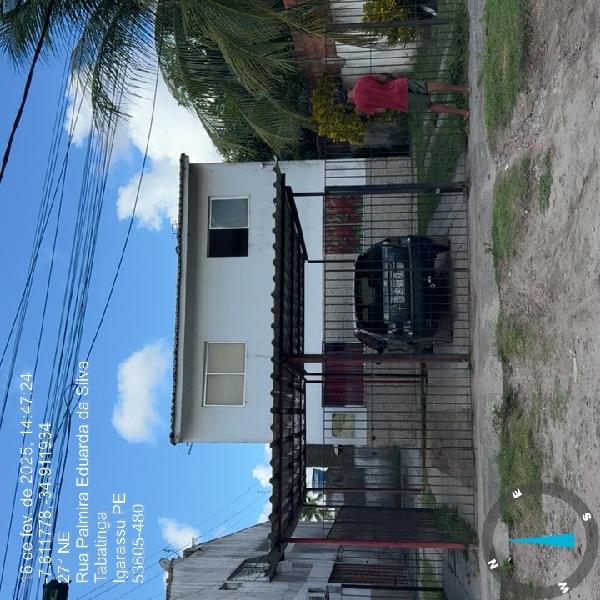 Apartamento em Igarassu, Tabatinga, Rua Palmira Eduarda Da Silva, N. Sn, Apto 08, Bl B, Pav Sup, Lt 10-A, Qd Z-04, PE. Área: 47.11m2