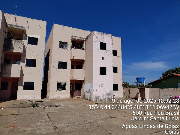 Apartamento em Águas Lindas de Goiás, Jardim Santa Lucia, Quadra Quadra 4, N. Sn, Apto 301,  Lt 12d, Bl B, 2º Pav, Rua Pau Brasil, GO. Área: 52.97m2
