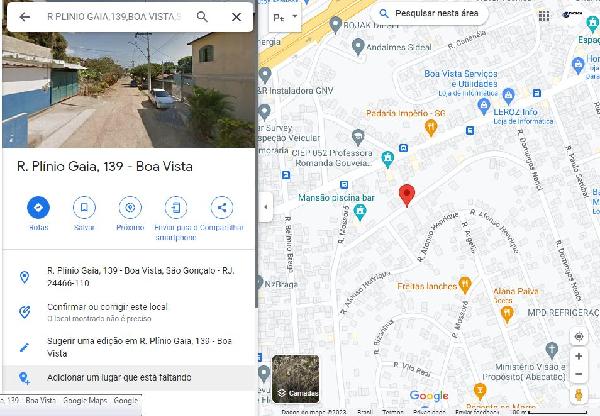 Casa em São Gonçalo, Boa Vista, Rua Plinio Gaia, N. 139, Cs 01, RJ. Área: 28.16m2