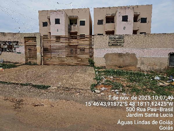 Apartamento em Águas Lindas de Goiás, Jardim Santa Lucia, Quadra 04, N. Sn, Apto 302, Bl A Lt 12-D Rua Pau Brasil, GO. Área: 52.97m2
