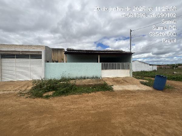 Casa em Sumé, Loteamento Paixão, Rua Projetada 02, N. Sn, Qd R Lt 01, PB. Área: 83.85m2