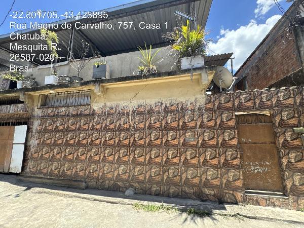 Casa em Mesquita, Chatuba, Rua Magno De Carvalho, N. 757, Cs 08 Lt 23, RJ. Área: 58.59m2