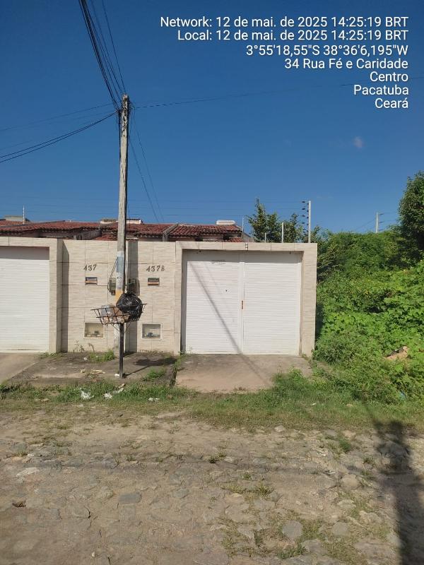 Casa em Pacatuba, Pavuna, Rua Fe E Caridade, N. 437b, Lotes 28 E 29 Quadra 101, CE. Área: 66.82m2