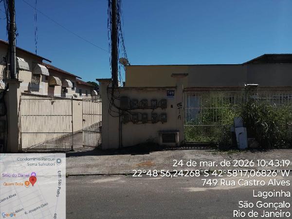 Casa em São Gonçalo, Vista Alegre, Rua Castro Alves, N. 749, Cs 01, RJ. Área: 34.85m2