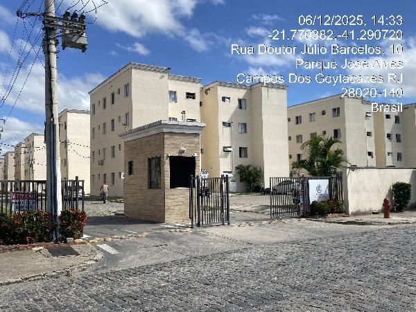 Apartamento em Campos dos Goytacazes, Parque Joquei Club, Rua Julio Barcelos, N. 3, Apto 104, Bl 7, RJ. Área: 45.96m2