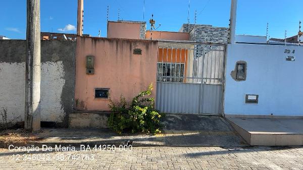 Casa em Coração de Maria, Centro, Rua Evandro Paixão Martins, N. 22, Qd H Desmemb Do Lt 22, BA. Área: 67.5m2