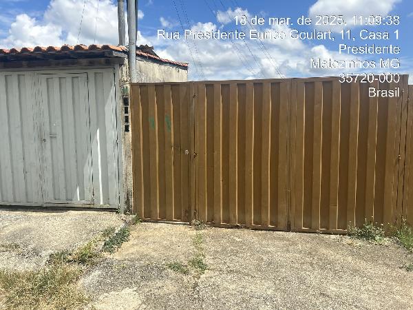 Casa em Matozinhos, Bairro Presidente, Presidente Eurico Gaspar Dutra, N. 11b, Casa 03, MG. Área: 44.4m2