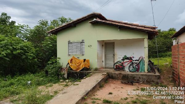 Casa em Demerval Lobão, Centro, Rua Bartolomeu Soares, N. 520, Apto 0, Qd 15, Lt 04, PI. Área: 56m2