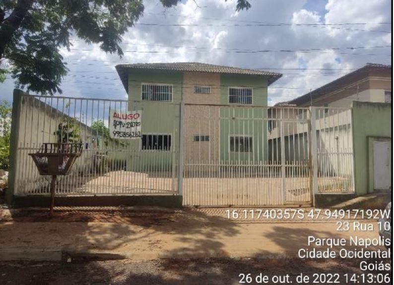 Apartamento em Cidade Ocidental, Parque Napolis A, Quadra 47, N. S/N, Apto 102, Lt 17 Gleba A Rua 11, GO. Área: 51.93m2
