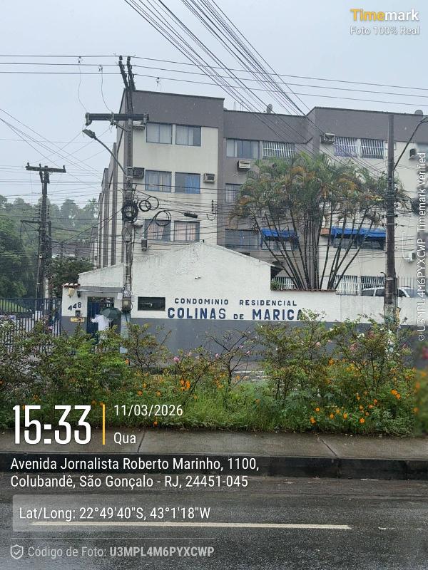 Apartamento em São Gonçalo, Jardim Alcantara, Avenida Jornalista Roberto Marinho, N. 448, Apto 102, Bl 12 Lt A1, RJ. Área: 57m2