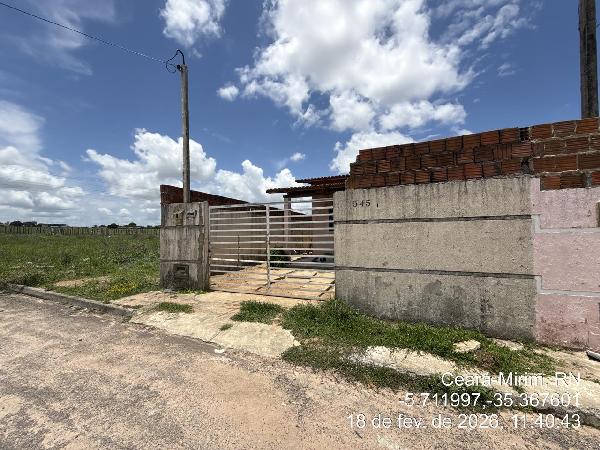 Casa em Ceará-Mirim, Massaranduba, Rua Dominguinhos, N. 545, Cs 01, RN. Área: 56.14m2