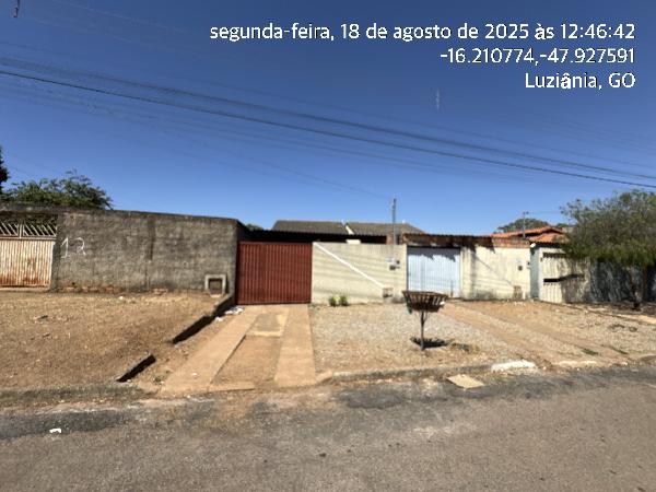 Casa em Luziânia, Parque Alvorada I, Rua 20, N. Sn, Cs 02 Lt 11 Qd 80 Box 02, GO. Área: 54.06m2