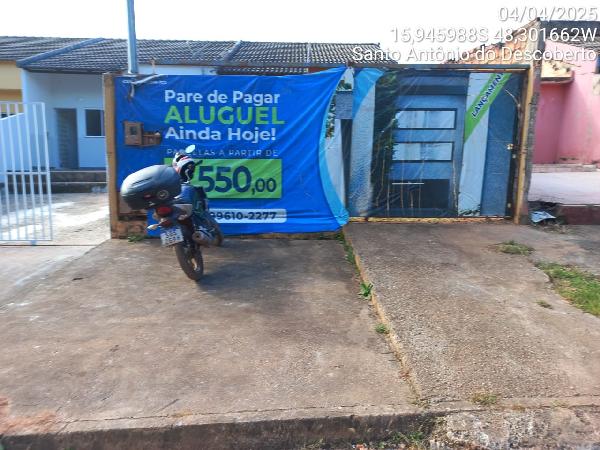 Casa em Santo Antônio do Descoberto, Jardim Ana Beatriz I, Quadra 46, N. S/N, Lt. 08-A - Rua 13, GO. Área: 61.8m2