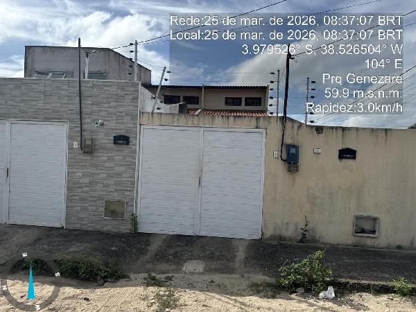 Casa em Itaitinga, Parque Genezare, Rua Guiomar De Oliveira, N. 69, Lt 12 Qd 43 Cs Geminada, CE. Área: 69.69m2