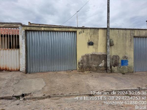 Casa em Horizonte, Cajueiro Da Malhada, Rua Imperador Dom Pedro Ii, N. 85, Cs A, CE. Área: 81.6m2