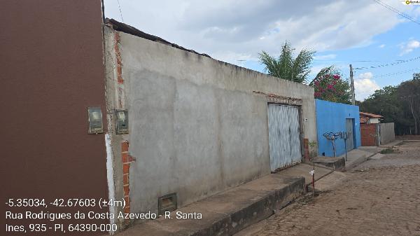 Casa em Demerval Lobão, Santa Ines, Rua Sao Domingos, N. 45, Lt 14 Qd 03, PI. Área: 56m2