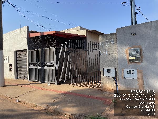 Casa em Campo Grande, Centenario, Rua Dos Goncalves, N. 489, Casa 03, Quadra 08, Lote 17, MS. Área: 66.13m2
