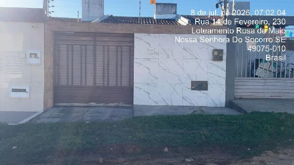 Casa em Nossa Senhora do Socorro, Santa Ines, Rua 14 De Fevereiro, N. 06, Lt 26 D2 Qd 39 Pav 01, SE. Área: 57.75m2